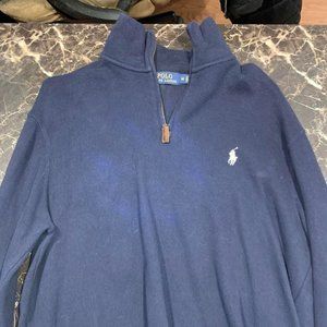 Polo by Ralph Lauren Navy Blue Zipper Shirt